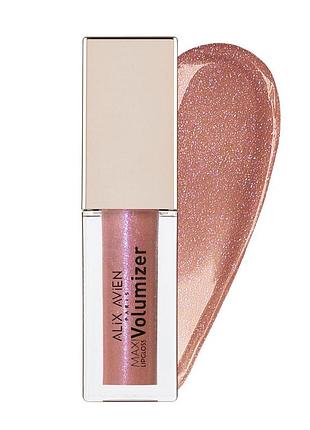 Блиск для губ з ефектом об'єму alix avien 215 shimmering mauve, 3,5 мл