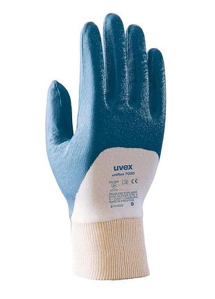 Робочі захисні рукавички uvex uniflex 7020n з nbr-покриттям (60515) розмір 10