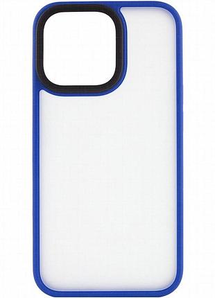 Tpu+pc чехол metal buttons для apple iphone 15 (6.1") голубой / light blue