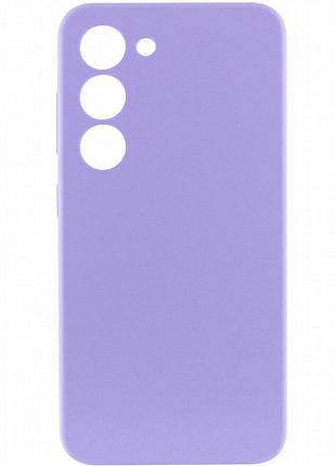 Чехол silicone cover lakshmi full camera (aaa) для samsung galaxy s22 сиреневый / dasheen