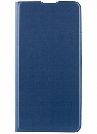 Кожаный чехол-книжка getman elegant (pu) для xiaomi redmi 12 синий