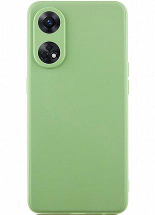 Силиконовый чехол candy full camera для oppo reno 8 t 4g фисташковый