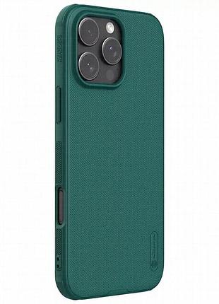 Чехол nillkin matte pro для apple iphone 16 pro max (6.9") зеленый / deep green