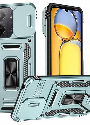 Ударопрочный чехол camshield army ring для xiaomi redmi 15 (eu) зеленый / light green