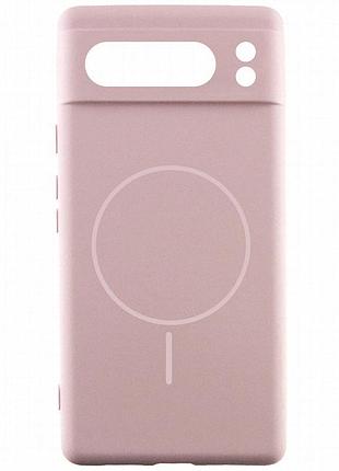 Чехол silicone cover lakshmi full camera (aa) with magnetic fit для google pixel 8 pro розовый / pink sand