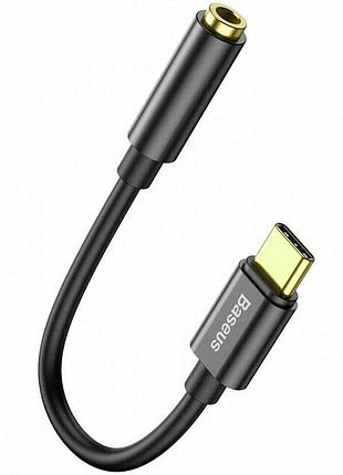 Переходник baseus l54 type-c to 3.5mm (catl54) черный