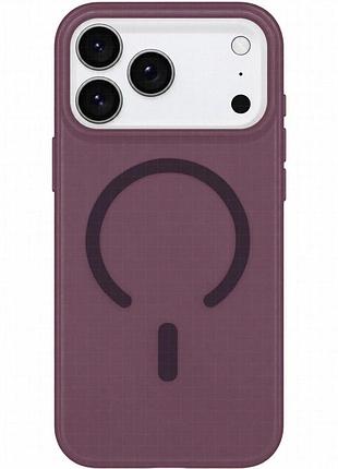 Чехол pc matte color with magnetic fit для apple iphone 17 pro max / 18 pro max (6.9") dark cherry
