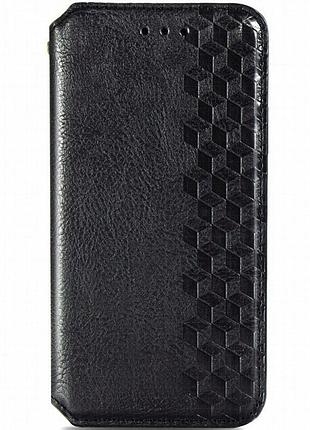 Кожаный чехол-книжка getman cubic (pu) для xiaomi 12t / 12t pro черный