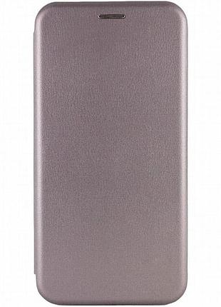 Кожаный чехол-книжка classy для realme note 50 5g серый