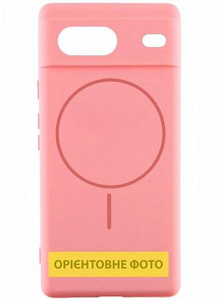 Чехол silicone cover lakshmi full camera (aa) with magnetic fit для google pixel 9a розовый / light pink