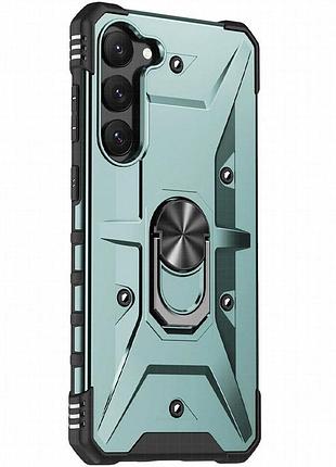 Ударопрочный чехол pathfinder ring для samsung galaxy a54 5g зеленый / green