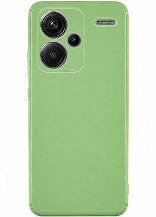 Силиконовый чехол candy full camera для xiaomi redmi note 13 pro+ фисташковый