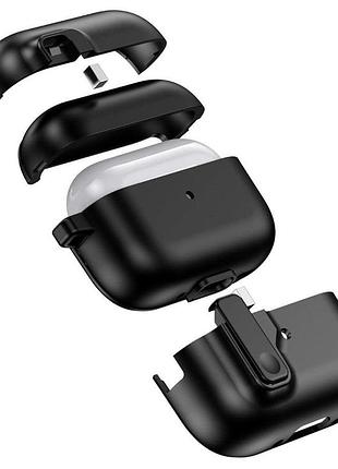 Чехол primo secure case для наушников airpods 4 - black 4
