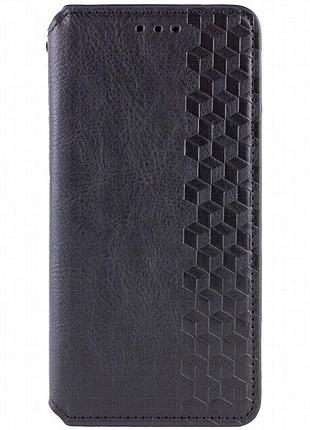Кожаный чехол-книжка getman cubic (pu) для xiaomi 14t pro черный