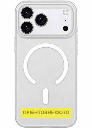 Чехол pc matte color with magnetic fit для apple iphone 16 pro (6.3") white