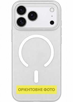Чехол pc matte color with magnetic fit для apple iphone 15 pro (6.1") white