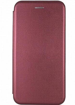 Кожаный чехол-книжка classy для infinix zero 30 4g бордовый