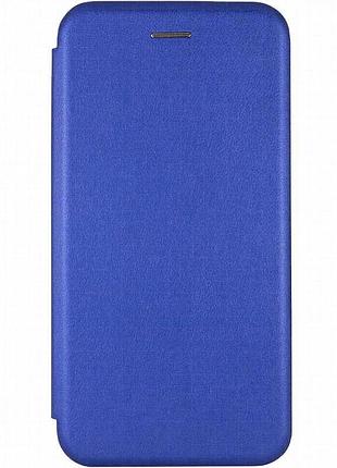 Кожаный чехол-книжка classy для xiaomi poco m7 4g синий