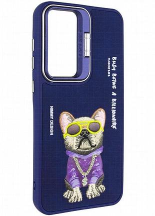 Tpu+pc чехол friends для xiaomi redmi 13c / poco c65 blue dog