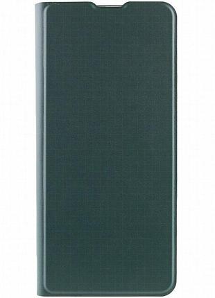 Кожаный чехол-книжка getman elegant (pu) для xiaomi redmi 12 зеленый