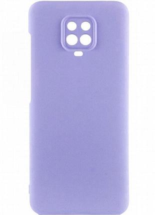 Чехол silicone cover lakshmi full camera (aaa) для xiaomi redmi note 9s / note 9 pro /note 9 pro max сиреневый / dasheen