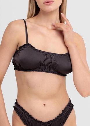 Женский шелковый бралет giulia moon silk 1618/100 s grey-griffel, без косточек