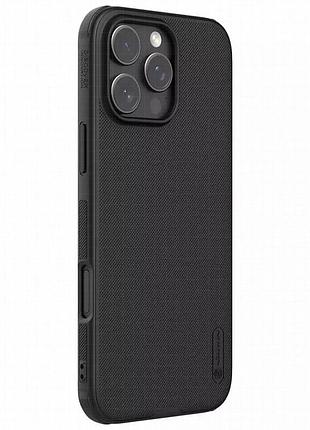 Чехол nillkin matte magnetic pro для apple iphone 16 pro (6.3") черный / black