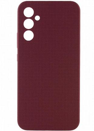 Чехол silicone cover lakshmi full camera (aaa) для samsung galaxy s24+ бордовый / plum