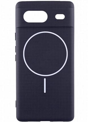 Чехол silicone cover lakshmi full camera (aa) with magnetic fit для google pixel 8a темно-синий / midnight blue