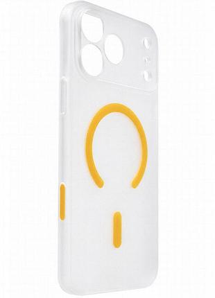 Чехол pc slim matte with magnetic fit (camera button) для apple iphone 17 pro (6.3") orange