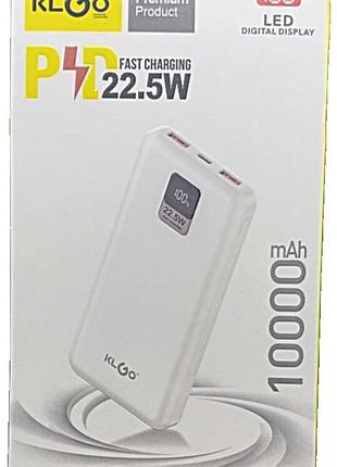 Універсальний зовнішній акумулятор повербанк б/у klgo kp-43 10000 mah