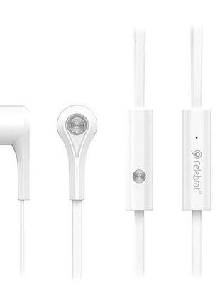 Навушники bluetooth-гарнітура навушники з мікрофоном celebrat d3 white