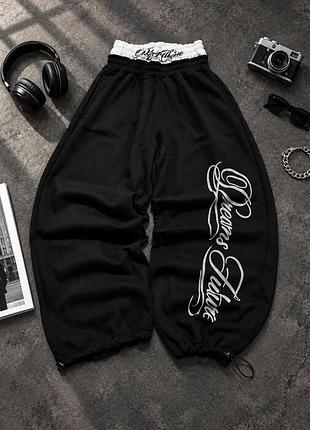 Женские брюки из двунитки в стиле streetwear, стильные брюки