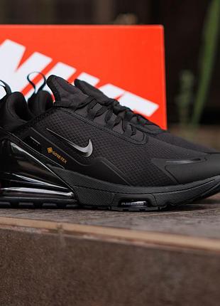 Кроссовки мужские nike air max 270 gore-tex nd черные удобные с термо осенней подкладкой на холодную погоду текстильные найк аир макс