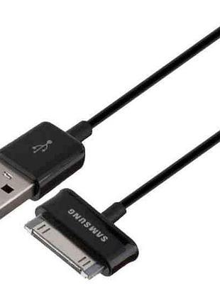 Зарядний пристрій адаптер для мобільного телефона 100% original usb cable for samsung p1000 black (ecb-dp4bwe)
