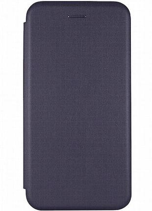Кожаный чехол-книжка classy для samsung galaxy a20 / a30 темно-синий