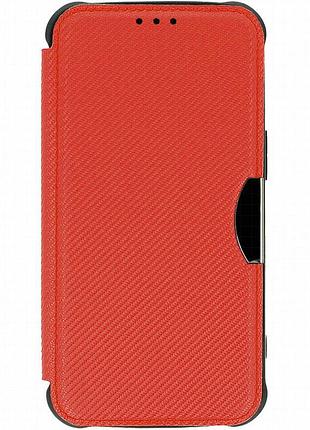 Кожаный чехол-книжка getman razor (pu) для samsung galaxy a55 red