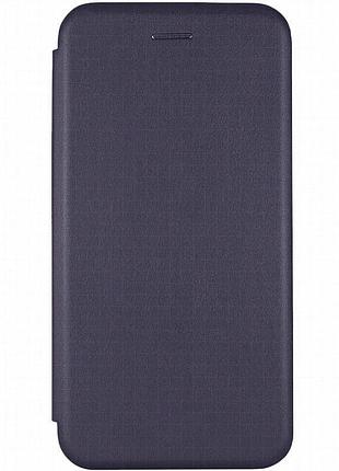Кожаный чехол-книжка classy для samsung galaxy a57 5g темно-синий