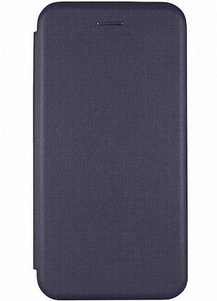 Кожаный чехол-книжка classy для realme c61 4g темно-синий
