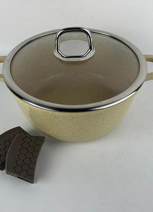 Кастрюля 2 л. master koch mk 7350-20 sandy beije