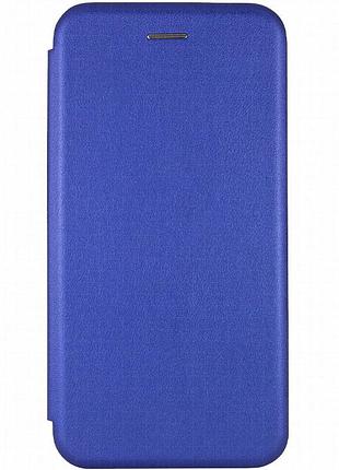 Кожаный чехол-книжка classy для motorola moto g05 / e15 синий