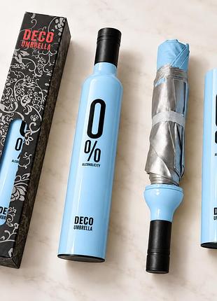 Зонт-бутылка deco umbrella складной полуавтомат 8 спиц, в футляре