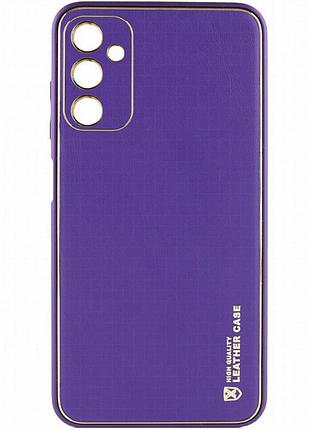 Кожаный чехол xshield для samsung galaxy a05s фиолетовый / ultra violet