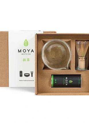 Стартовий набір для матча moya matcha традиційний і чашка з дзьобиком
