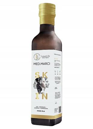 "lovelife skin від med marci льоняний олій для акне з gla і вітаміном е 250мл"