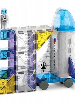 Magna-tiles магнітні конструкторські блоки "космос" 32 елементи ракета