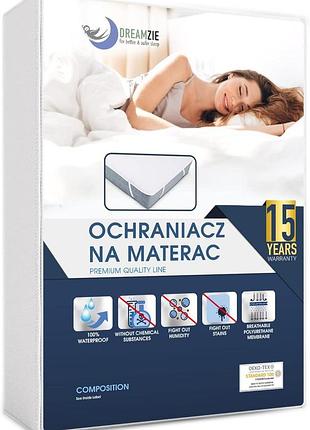 Dreamzie водонепроникний чохол на матрац з 4 еластичними кутами для матраца 180 x 200 см вироблено в єс сертифікат oeko-tex®