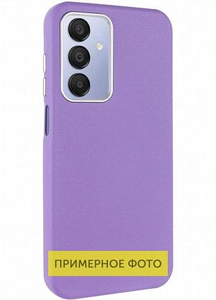 Кожаный чехол leather case metal buttons для xiaomi redmi a3 light purple