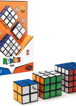 Thinkfun подарунковий набір 76422: trio ідеальний набір для фанатів з master 4x4 оригінальною кубиком 3x3 та rubik's mini 2x2