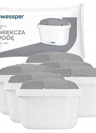 Фільтр wessper protect для глечика brita dafi замінник для жорсткої води 6 шт.